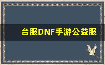 台服DNF手游公益服与正版服的区别